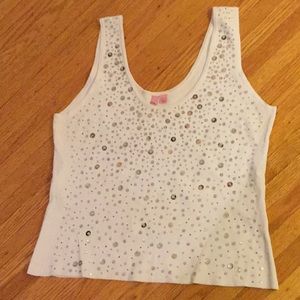 TSU button decorated sleeveless tank Large